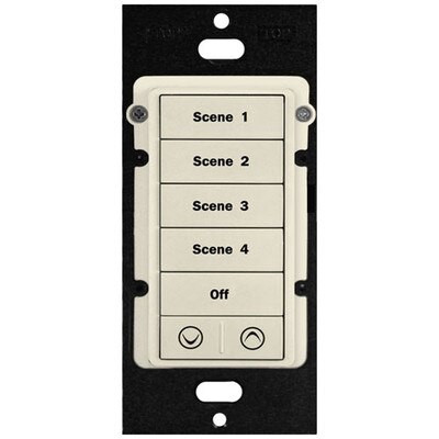 PCS PulseWorx UPB Wall Controller with Load Dimmer, 7 Button, Light Almond